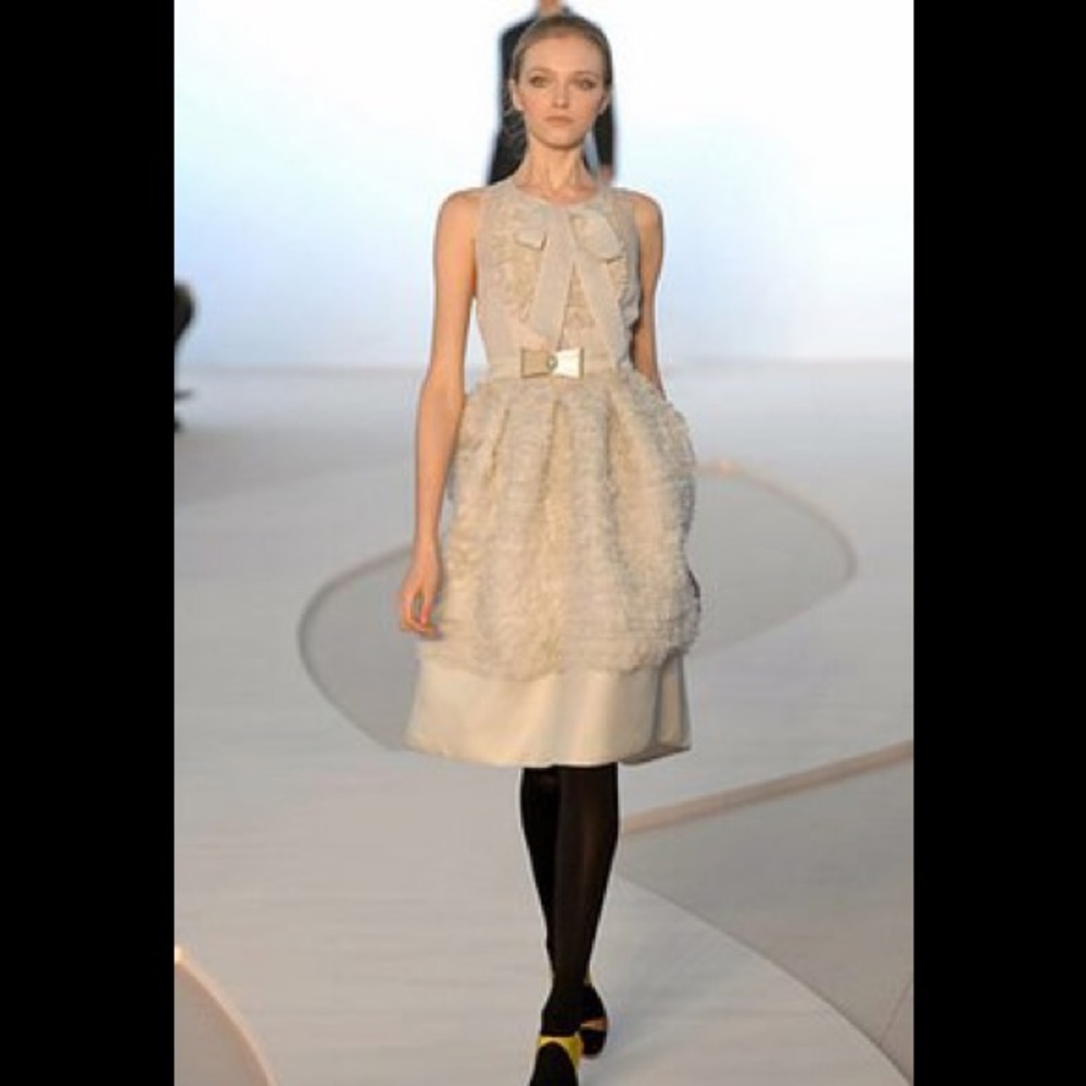 Valentino Runway Bow Tea Length Dress (Sz IT38/40)